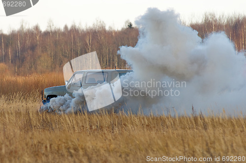 Image of The explosion of car 1.