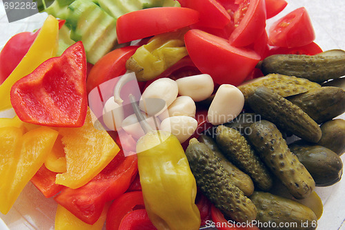 Image of The selection of vegetables.