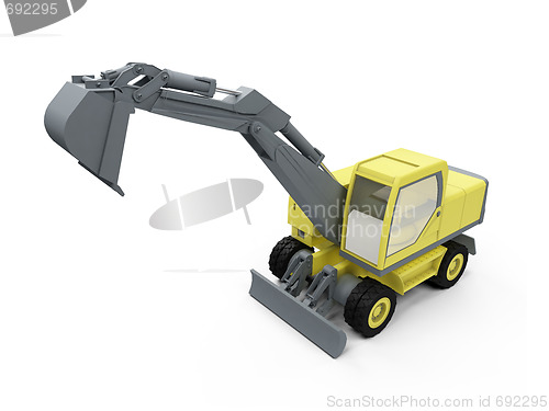 Image of Construction truck isolated view