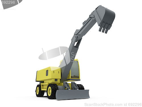 Image of Construction truck isolated view