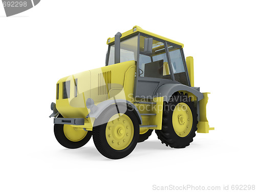 Image of Construction truck isolated view