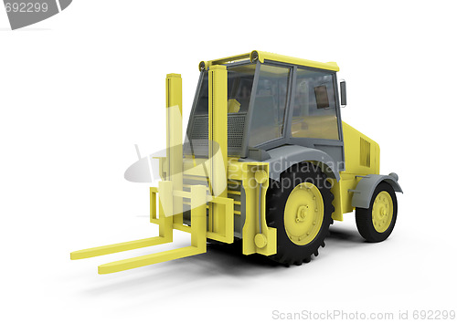 Image of Construction truck isolated view