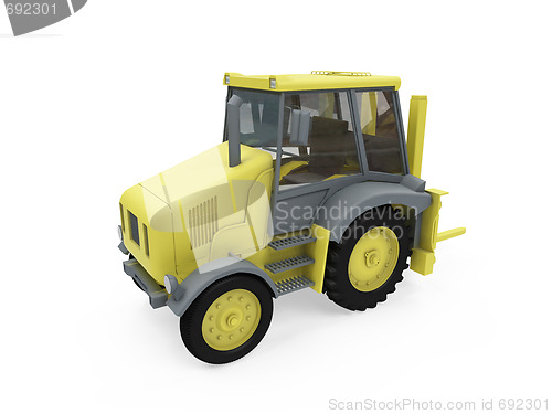 Image of Construction truck isolated view