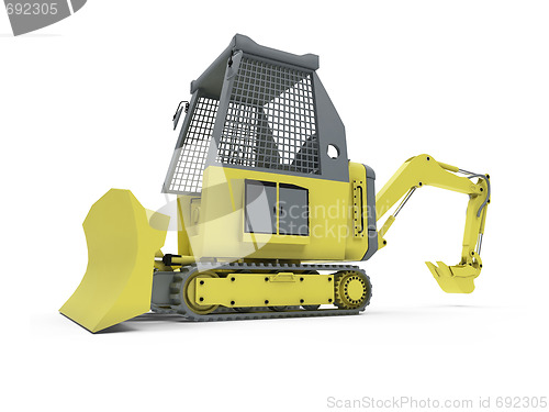 Image of Construction truck isolated view