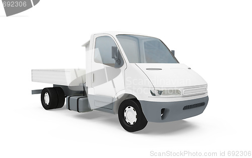 Image of Construction truck isolated view