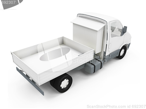 Image of Construction truck isolated view