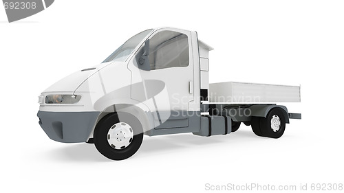 Image of Construction truck isolated view