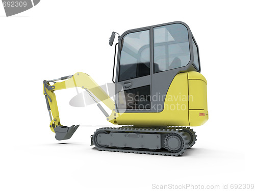 Image of Construction truck isolated view