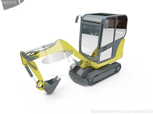 Image of Construction truck isolated view