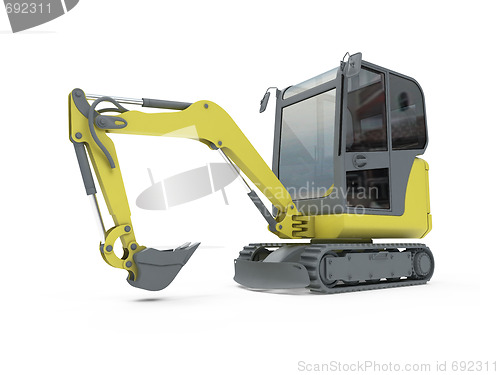 Image of Construction truck isolated view