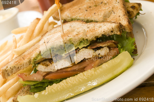 Image of grilled chicken filet sandwich