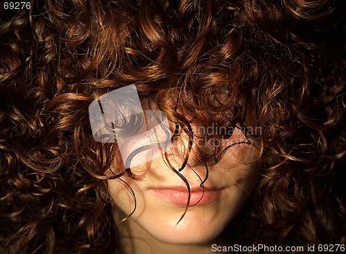 Image of Hidden Woman Face - Hidden by hair