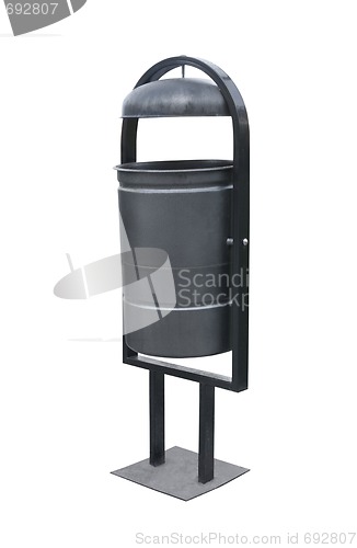 Image of Black dustbin