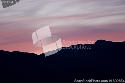 Image of Pink evening sky