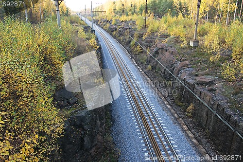 Image of Autumn railroad