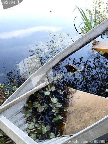 Image of Boat in Autumn 