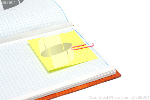 Image of Note pad with plaid paper