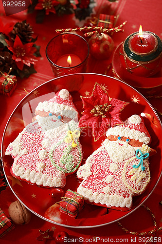 Image of Gingerbread Santa Claus for Christmas