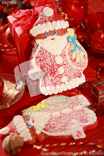 Image of Gingerbread Santa Claus for Christmas