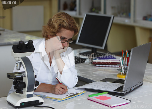 Image of Female researcher working