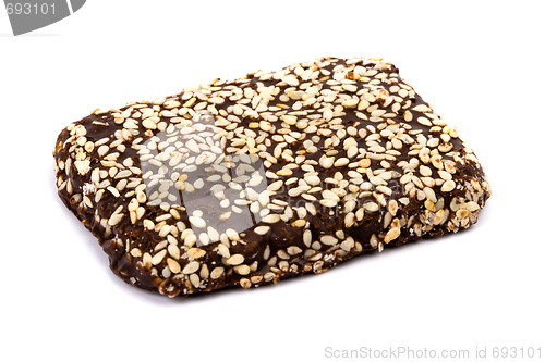 Image of chocolate cookie with sesame