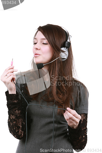 Image of Girl in headphone