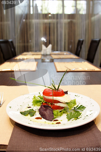 Image of Italian caprese on plate