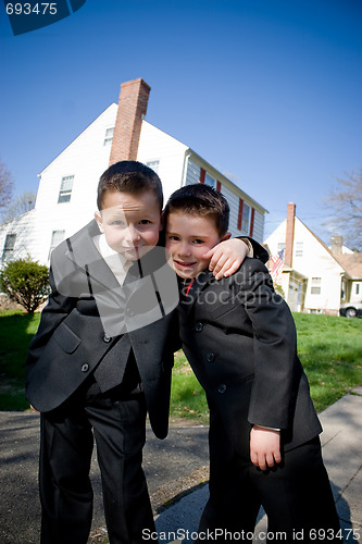 Image of Two Happy Young Boys