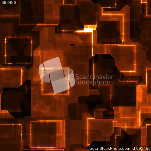 Image of glowing geometrics