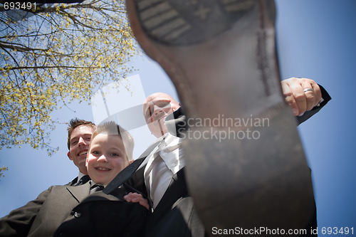 Image of Funny Groomsman Stomping