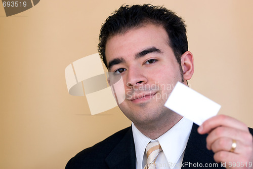 Image of Handing a Business Card