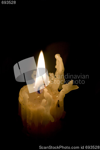 Image of Melted Candle Stick