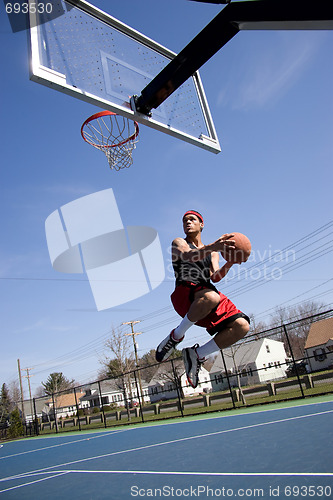 Image of Man Playing Basketball