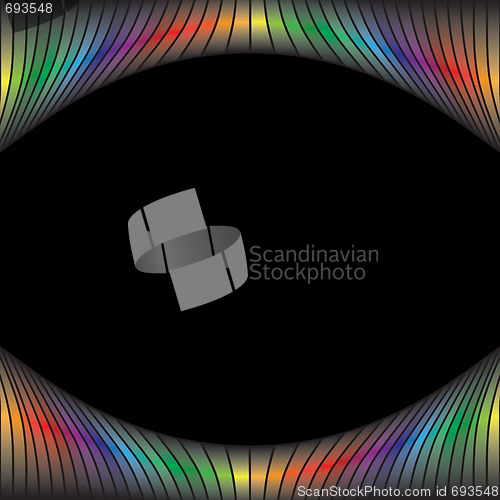 Image of Rainbow Circles Border