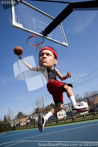 Image of Big Head Basketball Player