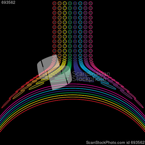 Image of Rainbow Circles Layout