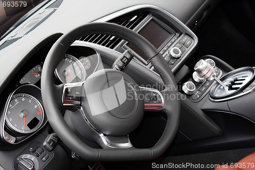 Image of Modern Sports Car Interior
