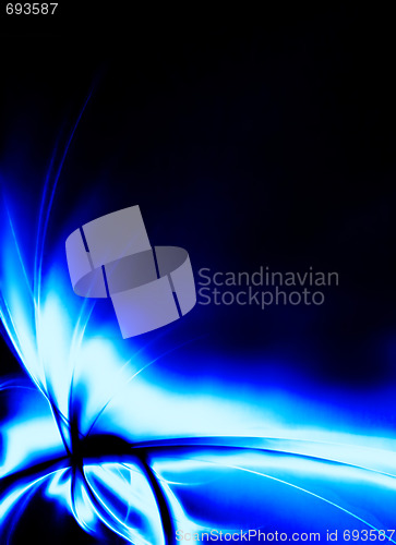Image of Blue Fractal Layout