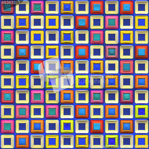 Image of Colorful Squares Pattern