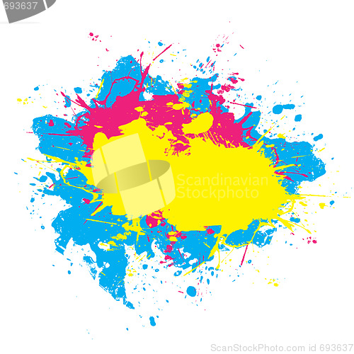 Image of Colorful Splattered Paint 