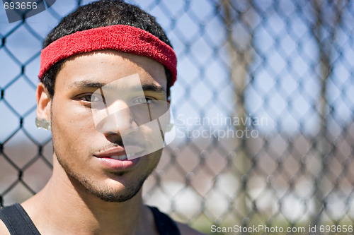 Image of Basketball Player Portrait