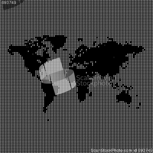 Image of Binary World Map