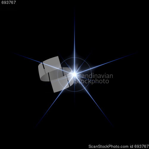 Image of Lens Flare Star Burst