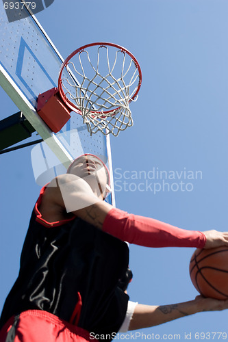 Image of Basketball Player Dunking