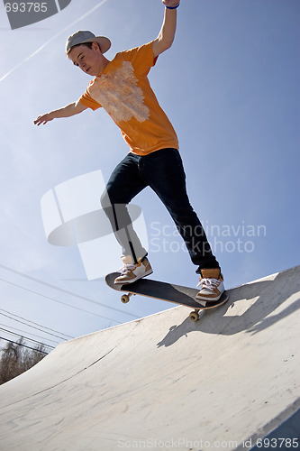 Image of Skateboarder on a Ramp