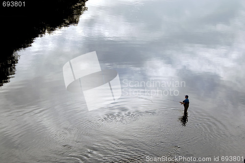 Image of Patient Fly Fisherman