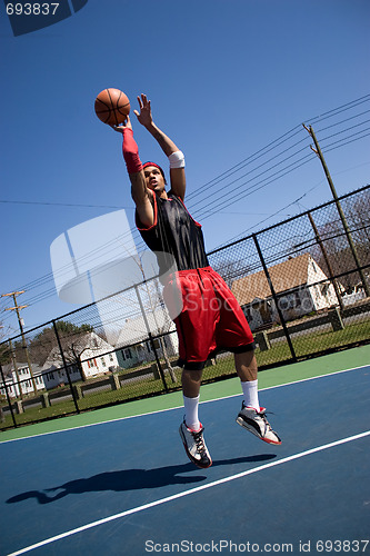 Image of Basketball Player Shooting