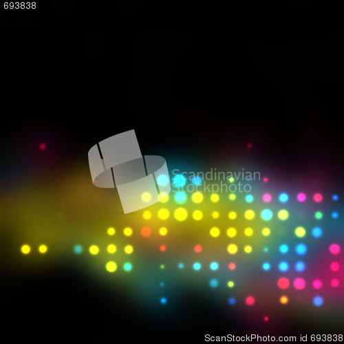 Image of Glowing Halftone Dots Texture