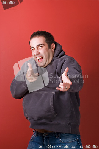 Image of Funny Guy Pointing