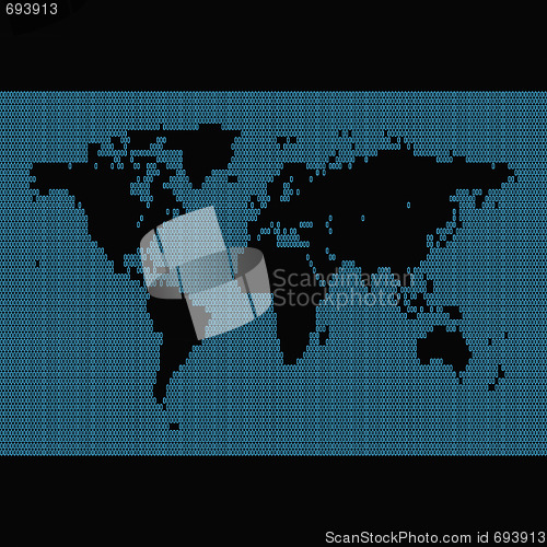 Image of Binary World Map